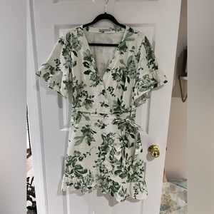 Abercrombie linen wrap dress